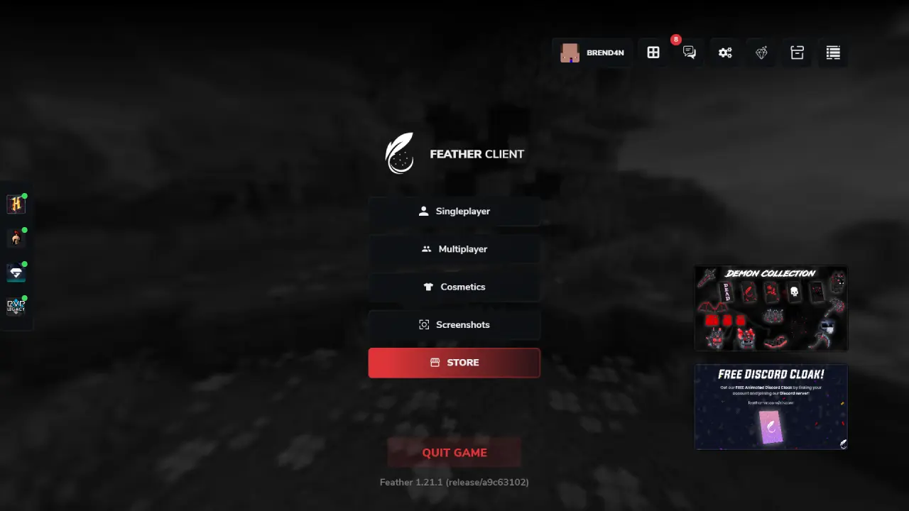 Click Store button in Feather Client